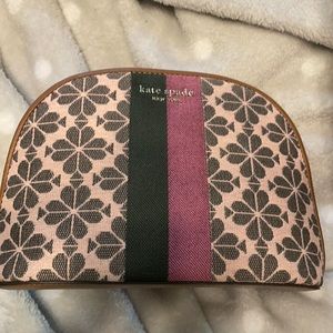 Used Kate spade flower jacquard makeup bag